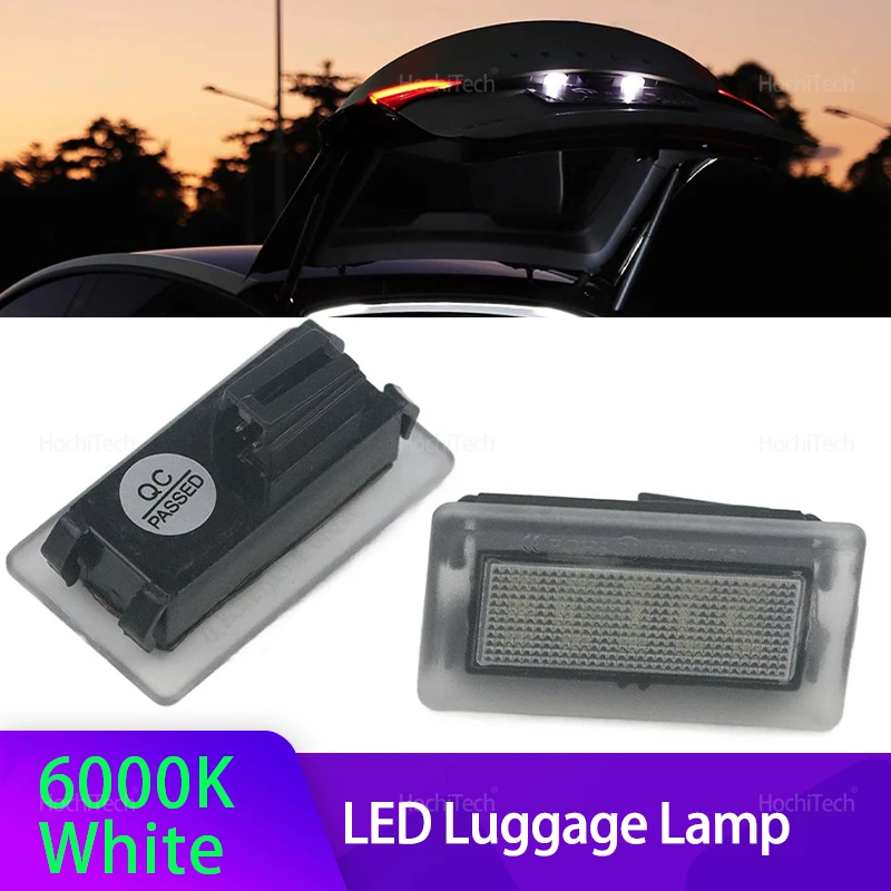 

2Pcs Car LED Interior Trunk Luggage Lamp Door Courtesy Footwell Light for Tesla Model S Model 3 Model X 100715190E/1007151 90 E