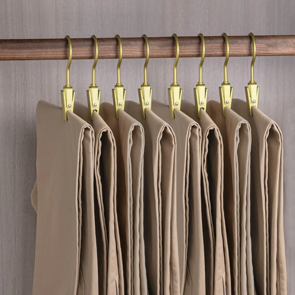 

1pcs Quality With Hook Multifunctional Hook Clip Metal Aluminum Alloy Clothes Pegs Seamless Non-slip Storage Clip Hat
