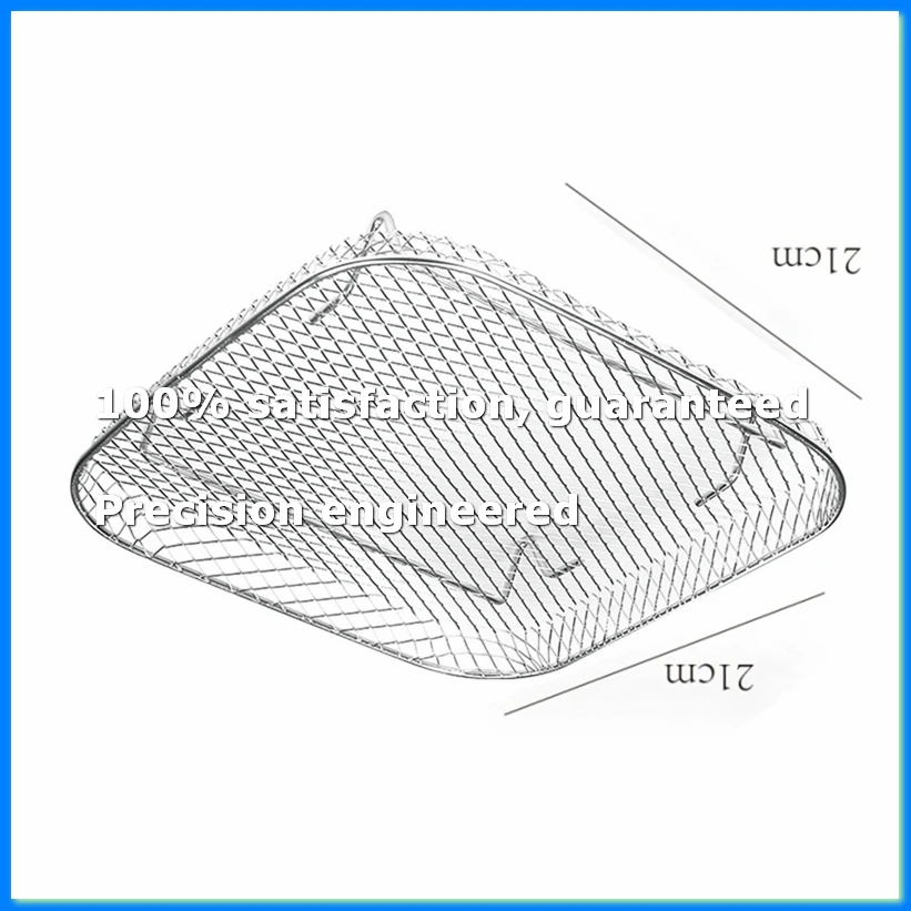 Air Fryer Racks, Square Three Layers Stacking Stainless Steel Rack, Hot Air Fryer Accessories, Air Fryer Accessories-A21R