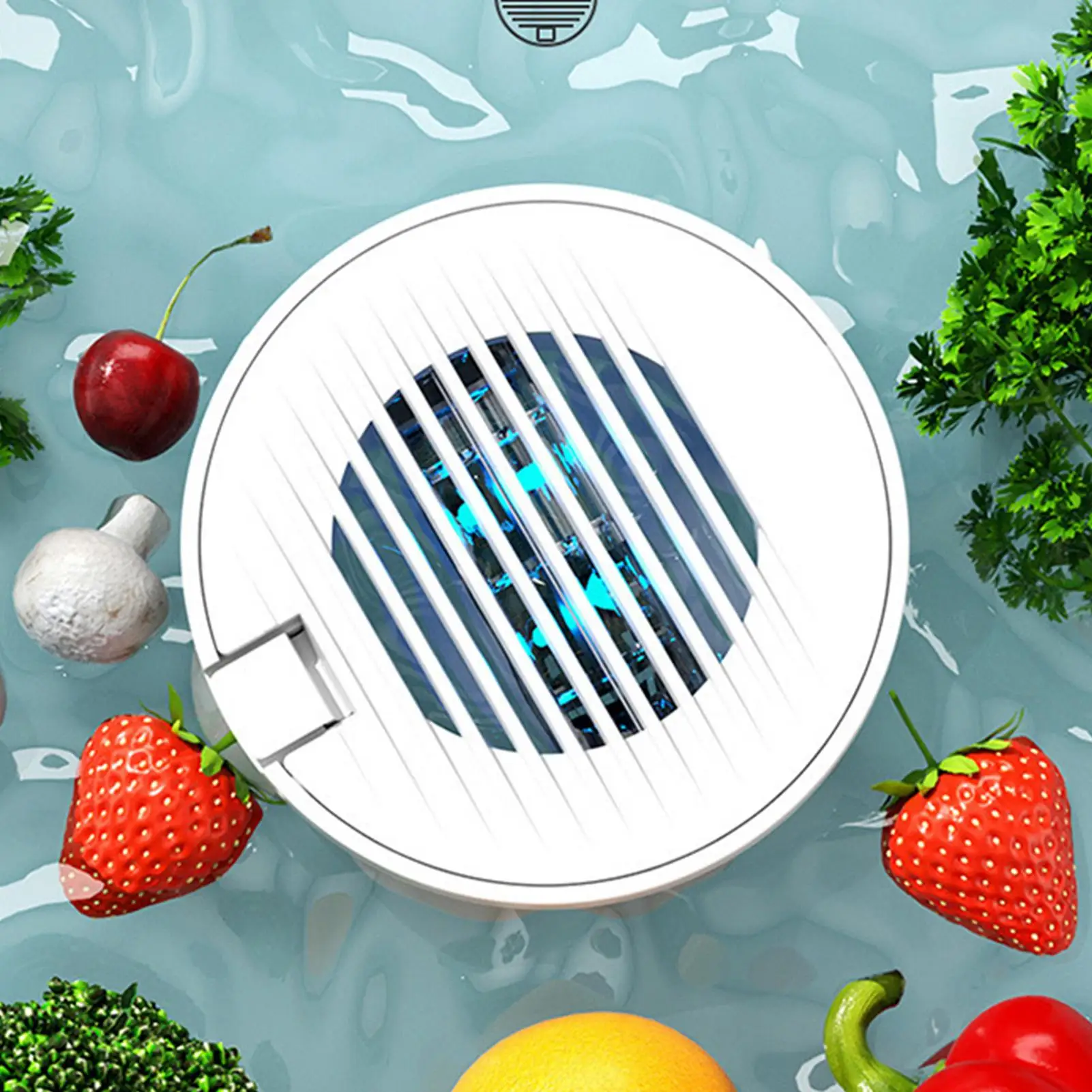 Vegetable Cleaner Device Waterproof Detachable Deep Cleaning Washer Small Fruit And Vegetable Washer For Produce Lettuce Berry