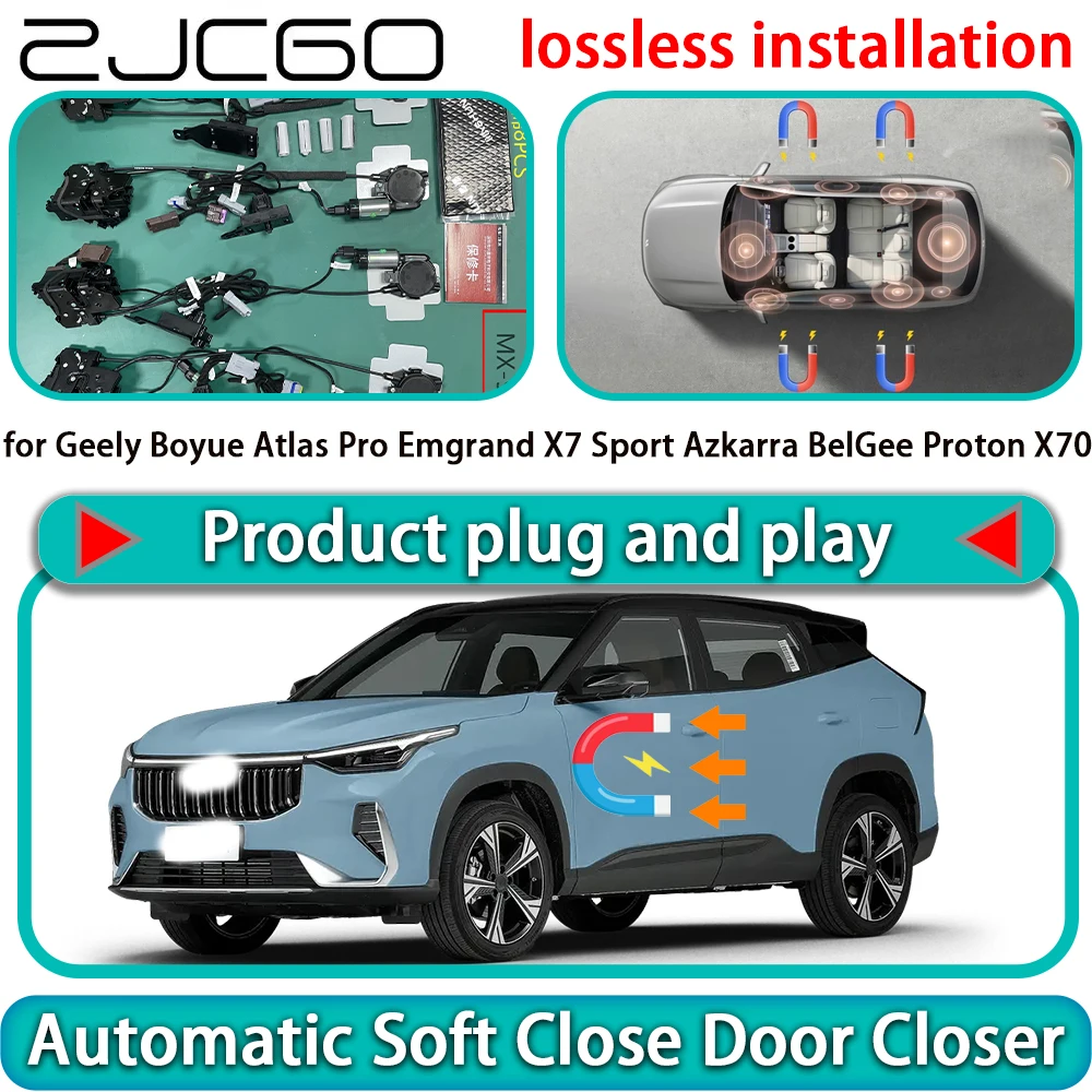 

for Geely Boyue Atlas Pro Emgrand X7 Sport Azkarra BelGee Proton X70 Soft Close Door Power Latch Door Catch Soft Closing Assist