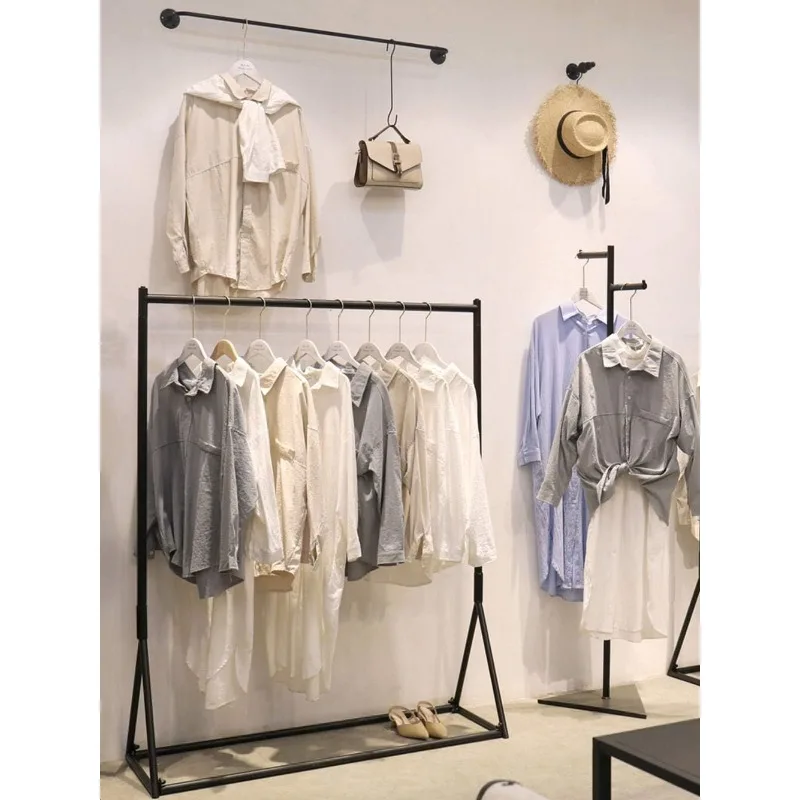 Industrial Pipe Clothing Rack for Clothing Display, Heavy Duty Garment Rack for Bedroom Retail Boutique Use