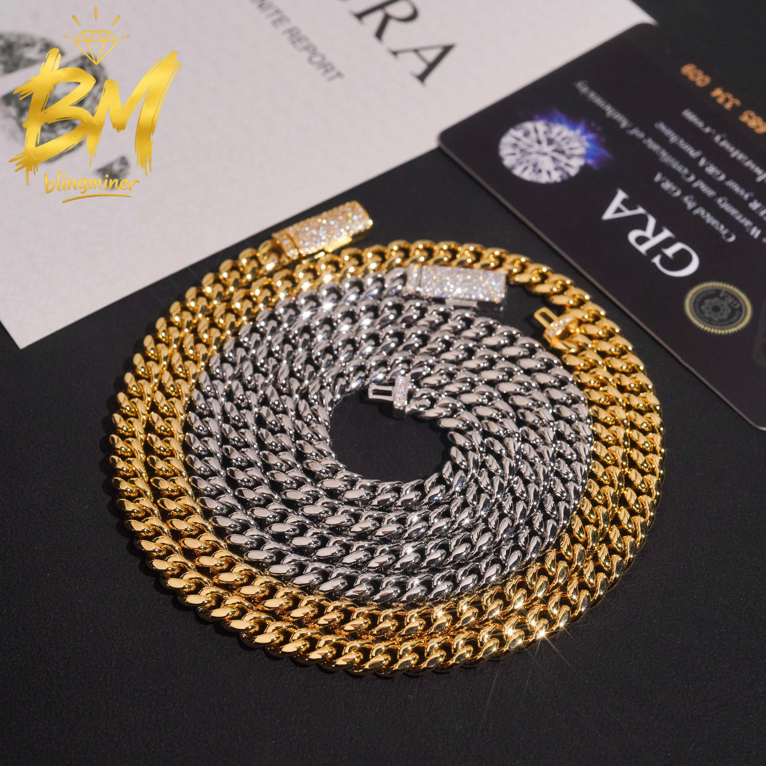 blingminer-6mm-stainless-steel-moissanite-chain-vvs-moissanite-clasp-cuban-link-chain-for-men-jewelry-pass-diamonds-tester-gra