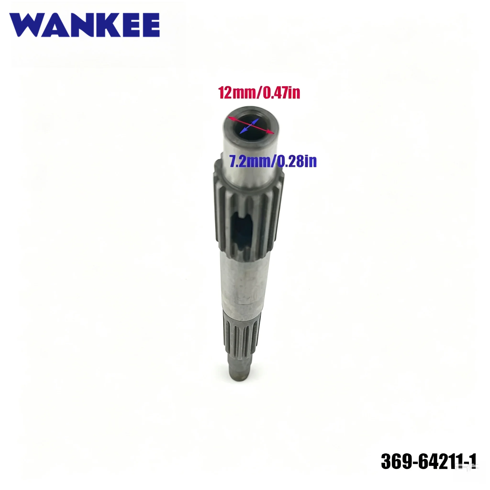 Propeller Shaft 369-64211 For Tohatsu Outboard Motor Mercury 5HP 2T 44-195133 Hangkai 369-64211-0 369-64211-1