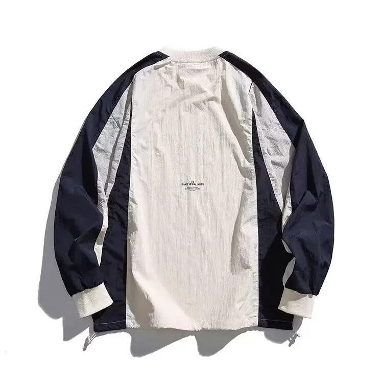 Retro Long-sleeved Clothes Men Women in The Spring Couples Loose Casual Round Neck Pullover College Versatile Leisure Hoodie Top