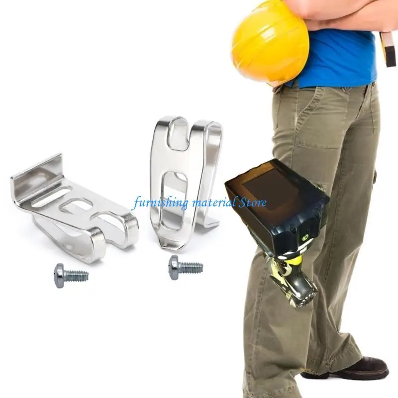 

Y5GD Efficient Belt Clip Clamp Stainless Hook With Screws for Wireless Blower Power Tool Accessories Construction & Workshop
