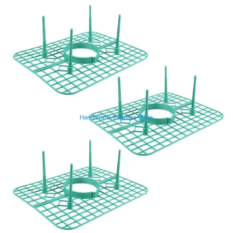 

R1WA Strawberry Stands 3 Pcs Plastic Support Holder Strawberries Growing Frame