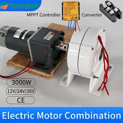 MotorCombination 5KW 7KW Electric Generator Windmills Dynamo Water Turbine Gearless Permanent Magnet Generator 5000w 12V 24V 48V