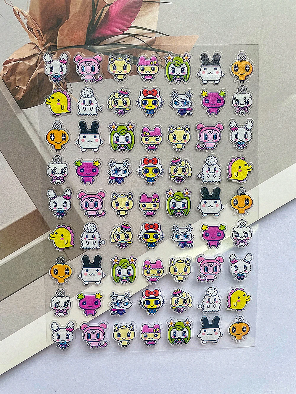 Mini Pvc Kawaii Electronic Pet Poster Goods Stickers Nail Art Hellokitty Kuromi Diy Loptop Bottle Wall Phone Case Friends Gifts