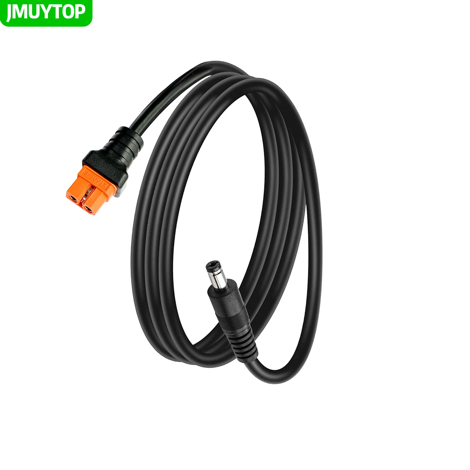 JMUYTOP Energy storage adapter cable XT60i female to DC5521 male 14AWG with communication function pin For solar panel