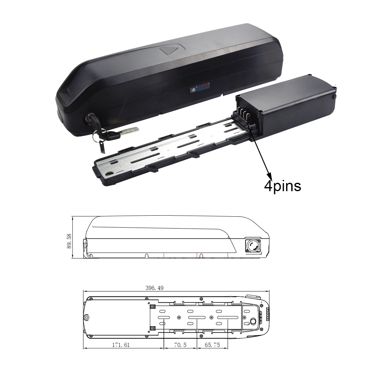 36V 48V 10.4Ah 13Ah 14Ah Down tube Battery for Wooken Totguard ADO A26 Fafrees F28 MT Ebike Akku EMTB