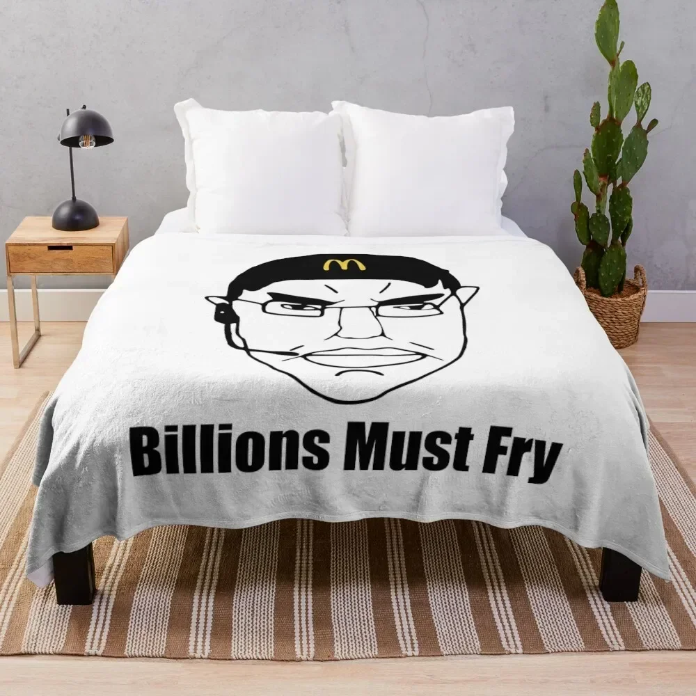 

CHUD Billions Must Fry Throw Blanket Decorative Sofas sofa bed Bed covers Blankets