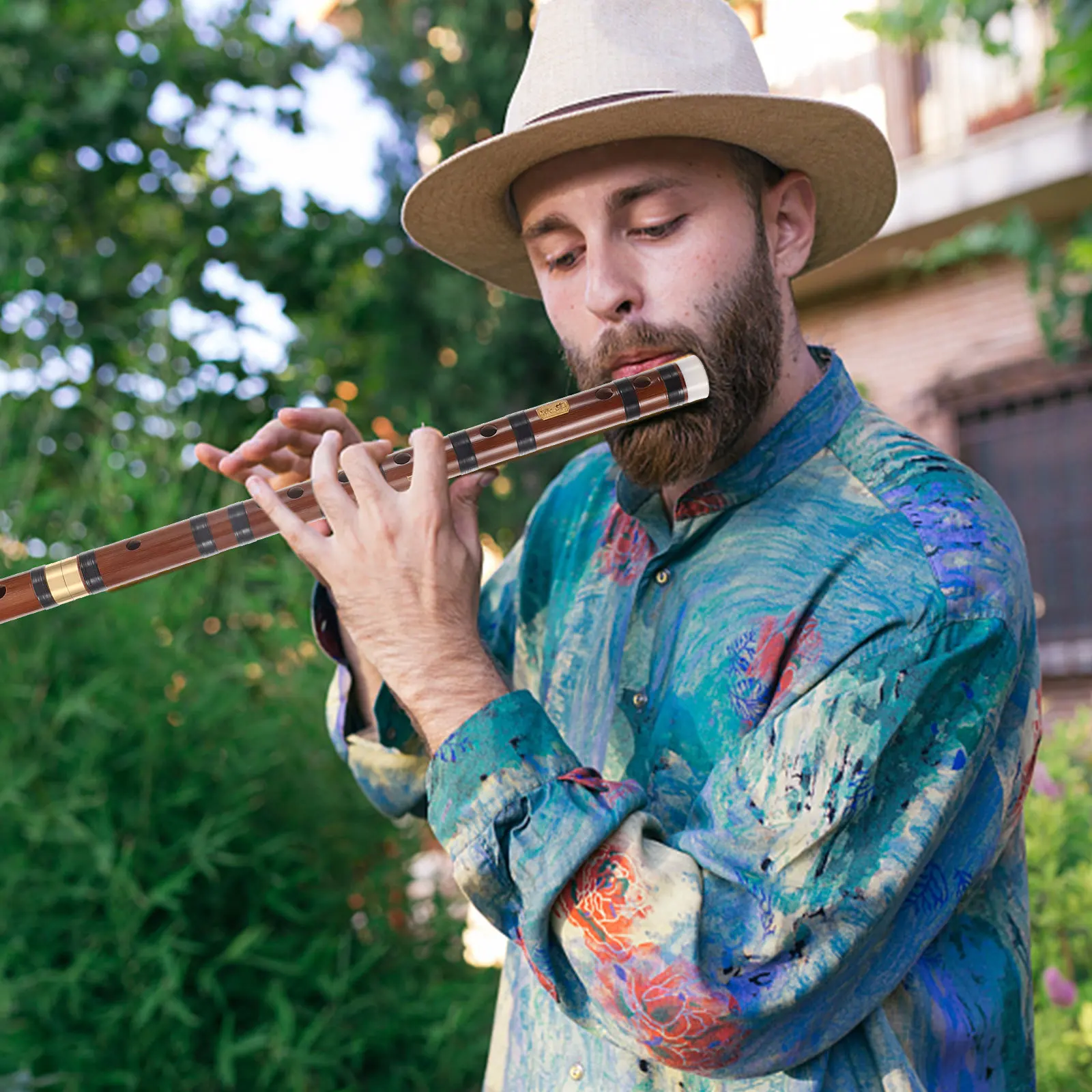 

1Set Chinese Bamboo Flute Portable D Tone Lightweight Durable Beginners Practicing Students Musical Instrument