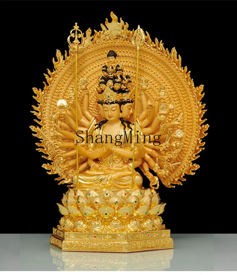 

DSA Thousand Hands Guanyin Bodhisattva Buddha Statue Thousand Eyes Guanyin Home Living Room Ornament