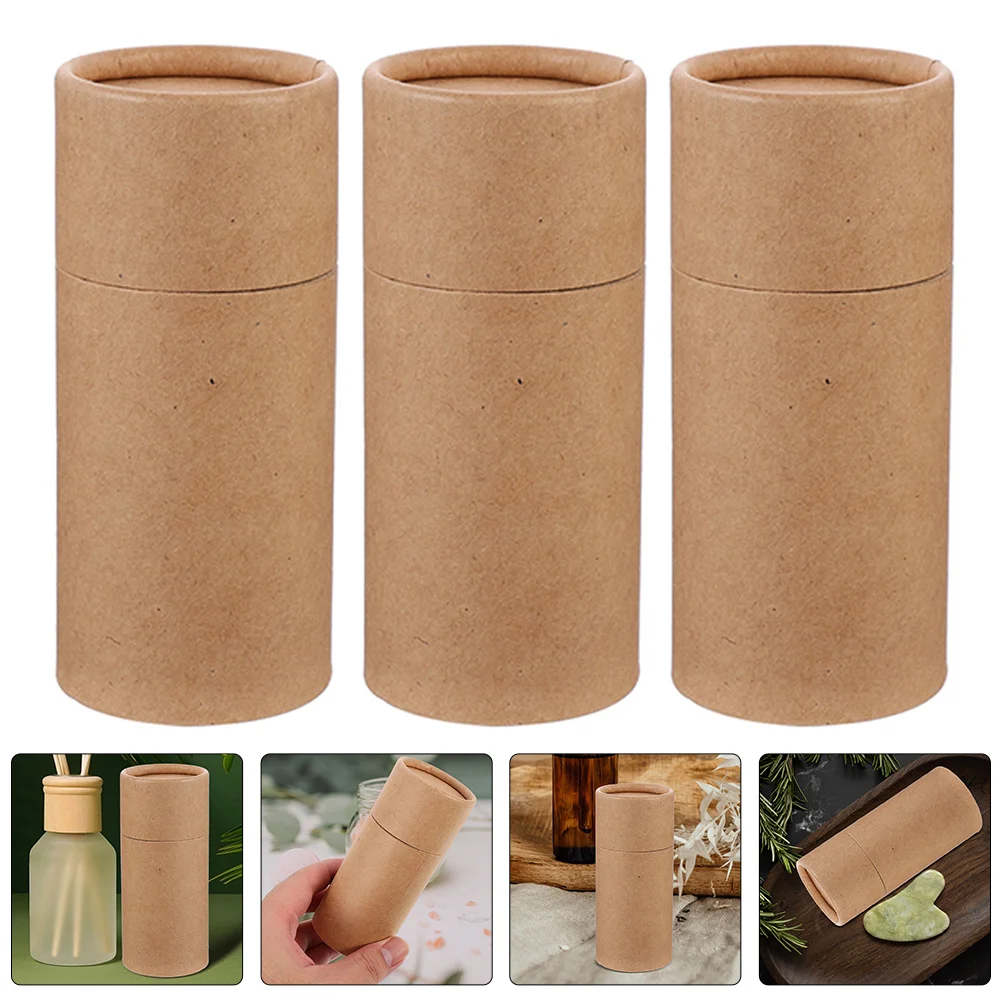 

10 Pcs Packing Box Paper Tube Packaging Lip Gloss Boxes Kraft Paperboard Tubes Cylinder Mounting