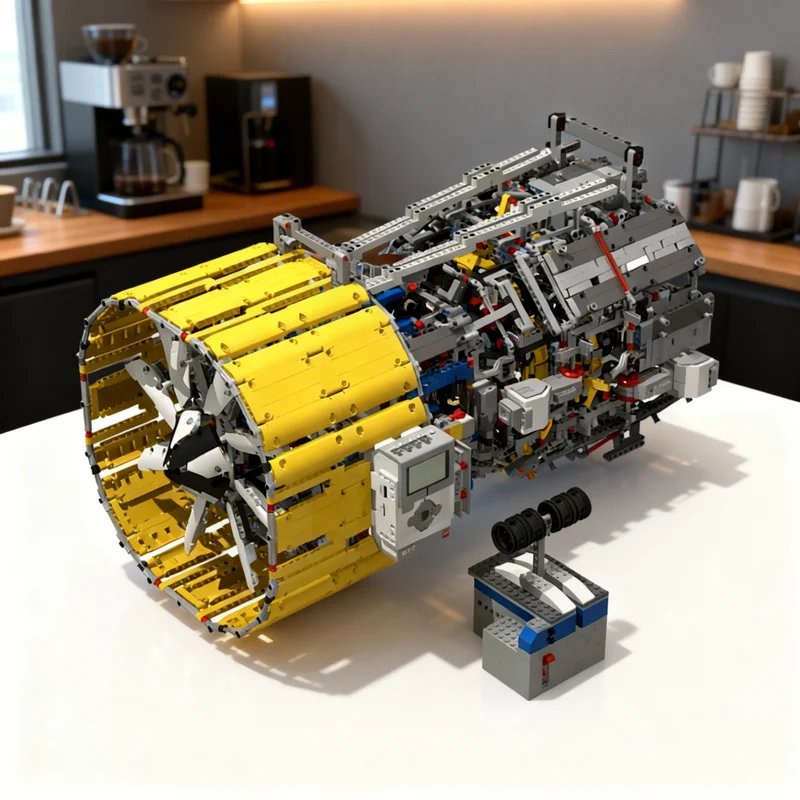 

Конструктор MOC Turbofan Jet Engine (4915 деталей) для Mindstorms EV3: модель реактивного двигателя, подарок для взрослых, креативный коллекционный декор премиум-класса
