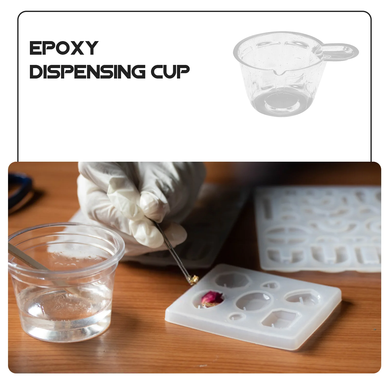 Plastic Cup One-time Pigment Toning Stirring DIY Crystal Epoxy Dispensing Mixing Soap Molds