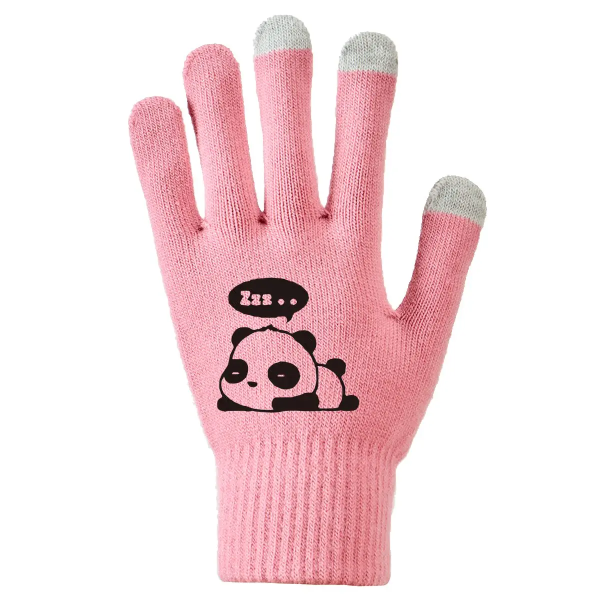 

Мысленки панды в жизни, мужские и женские уличные зимние перчатки, теплые противоскользящие перчатки