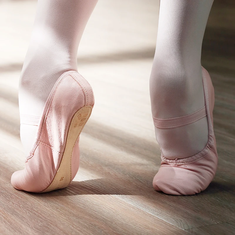 Swiga Dames Ontstaan Leren Balletschoenen