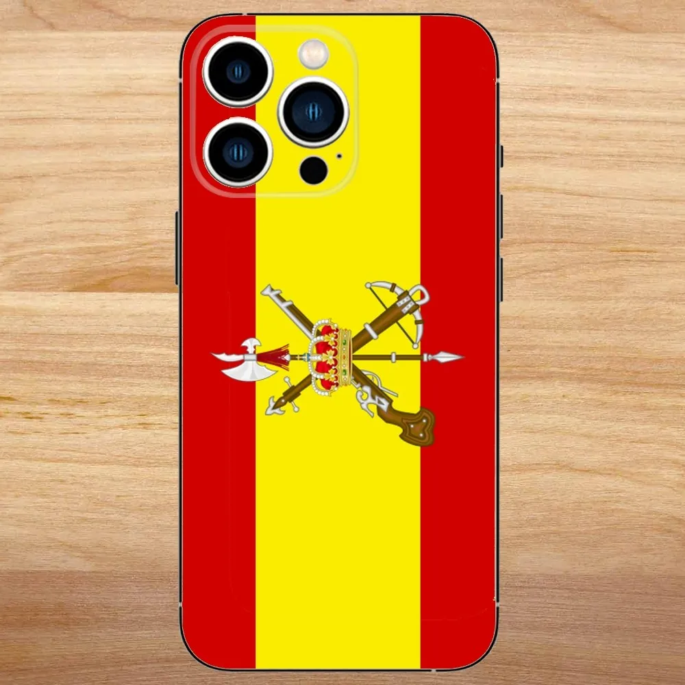 Spanish Legion Phone Case For iPhone15,14,13,12,11,Pro,Max,Plus,Mini,X,XS,XR,8,7,6,S,Plus,SE Soft Black Case