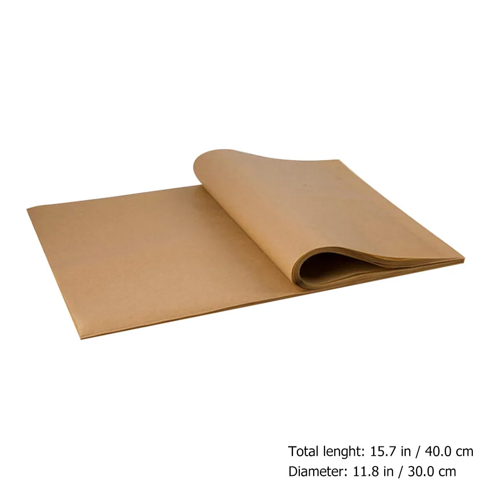 200Pcs Baking Paper Sheets Nonstick Food Grade Parchment for Oven Steamer Barbecue Cake Dessert Oil Absorbing
