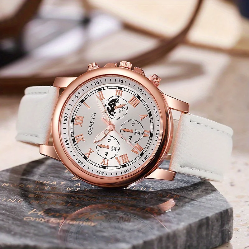 أنيقة وعادية عالية الجودة السيدات الملونة الذهب الهاتفي حزام من الجلد كامل الماس ووتش طالب فتاة بسيطة خمر على مدار الساعة