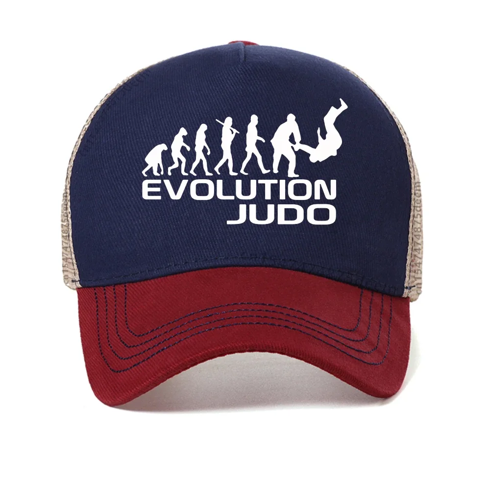 Evolution Judo baseball cap summer fashion casual sport visor hat Harajuku snapback hat adjustable Breathable mesh trucker hats