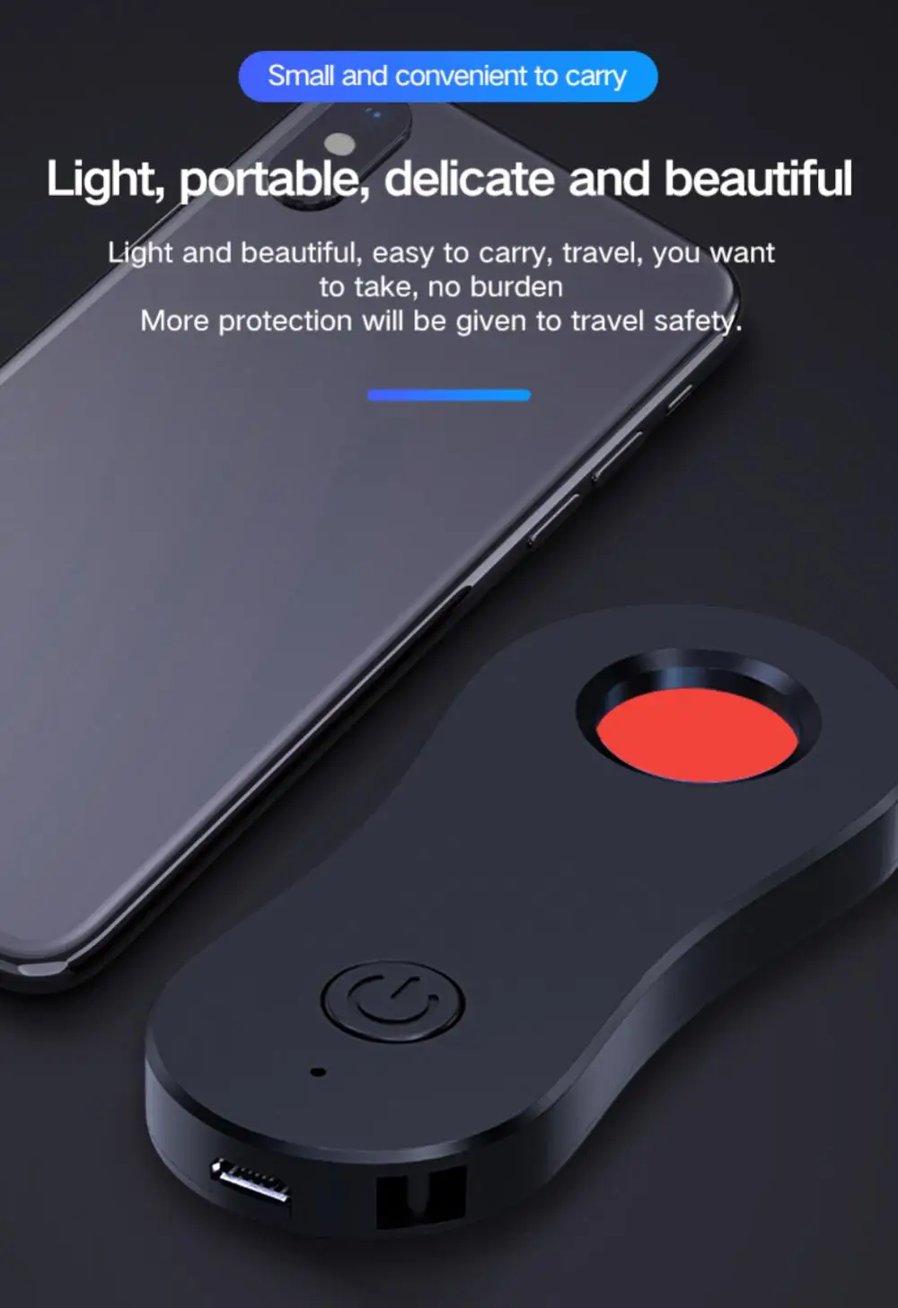 Для скрытой камеры, защита для шпионской камеры, инфракрасная камера обнаружения, предотвращение мониторинга, для гаджетов, отелей