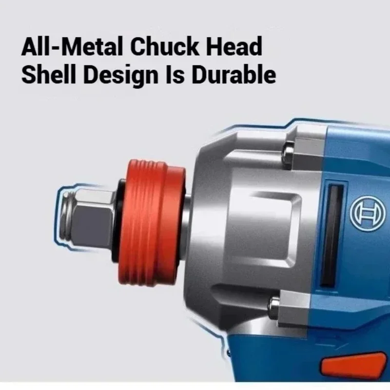 Professional BOSCH GDX 18V-285 Li-ion Impact Spanner Variable Speed Anti-vibration Grip Metal Assembly Hand Tool