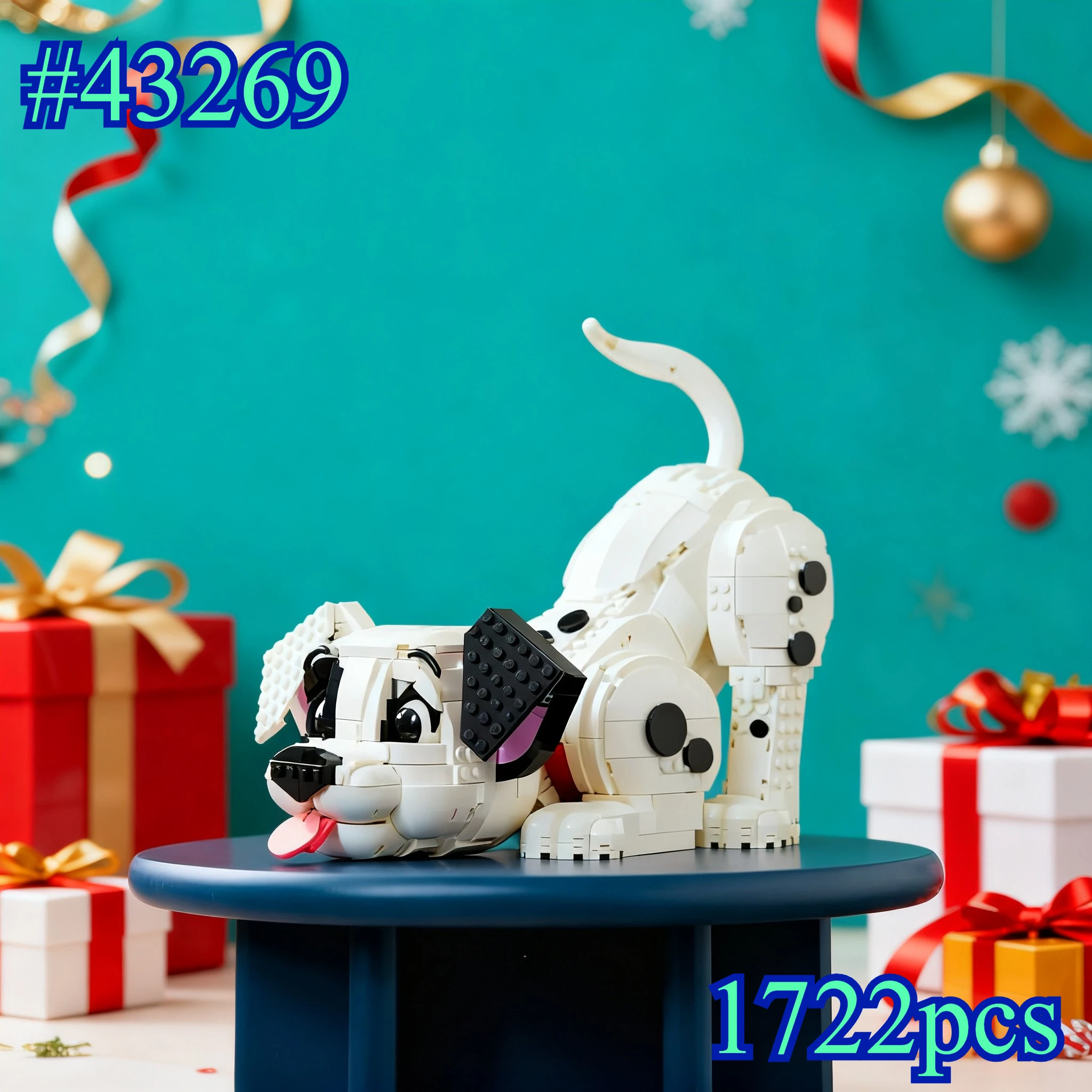مجموعات مكعبات بناء Loyal Puppy 43269 متوافقة مع جزيئات Lego مناسبة لهدايا عيد الميلاد 1722 قطعة