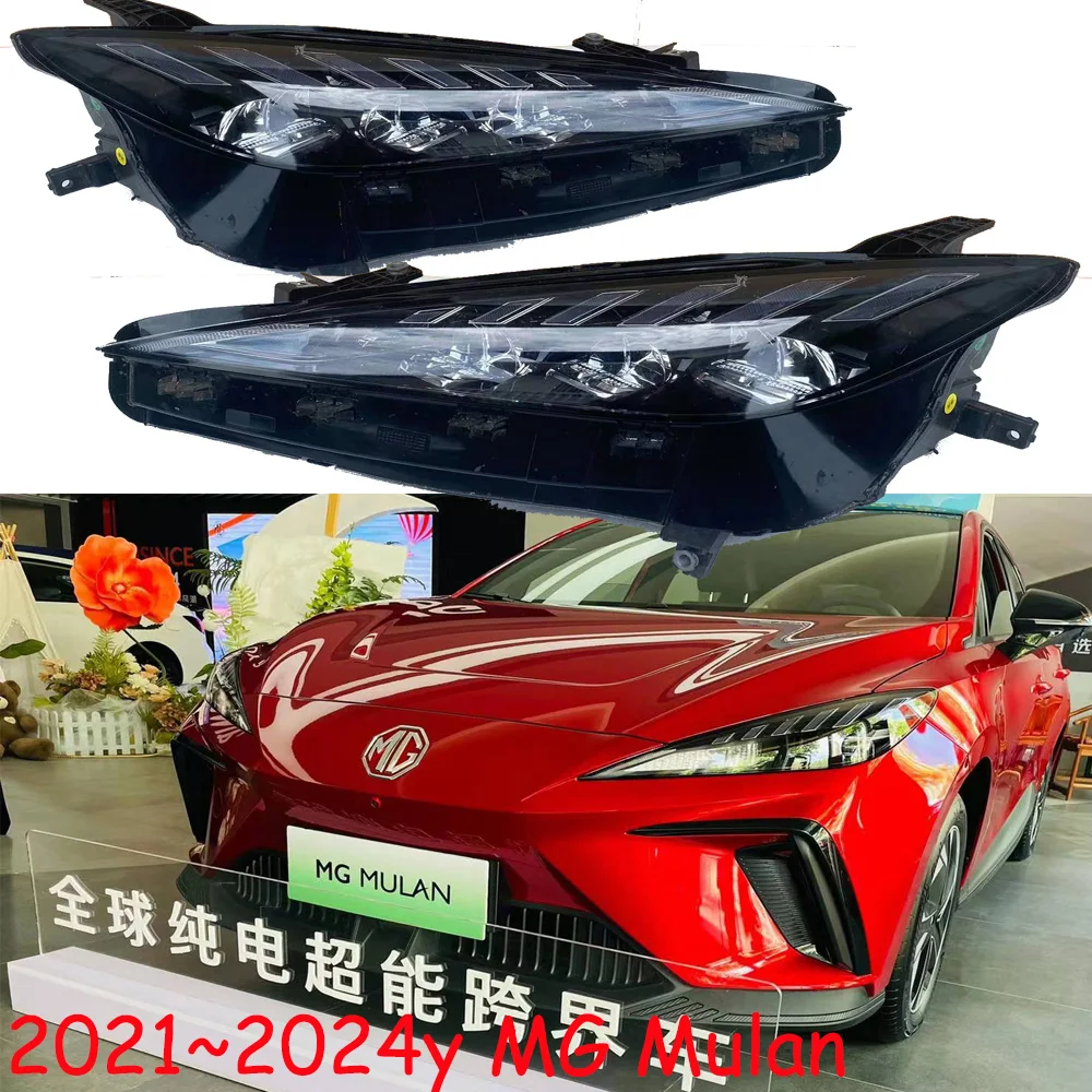 1pcs car accessories bupmer head light for MG Mulan headlight LED 2021～2024y daytime light fog for mg mulan taillight