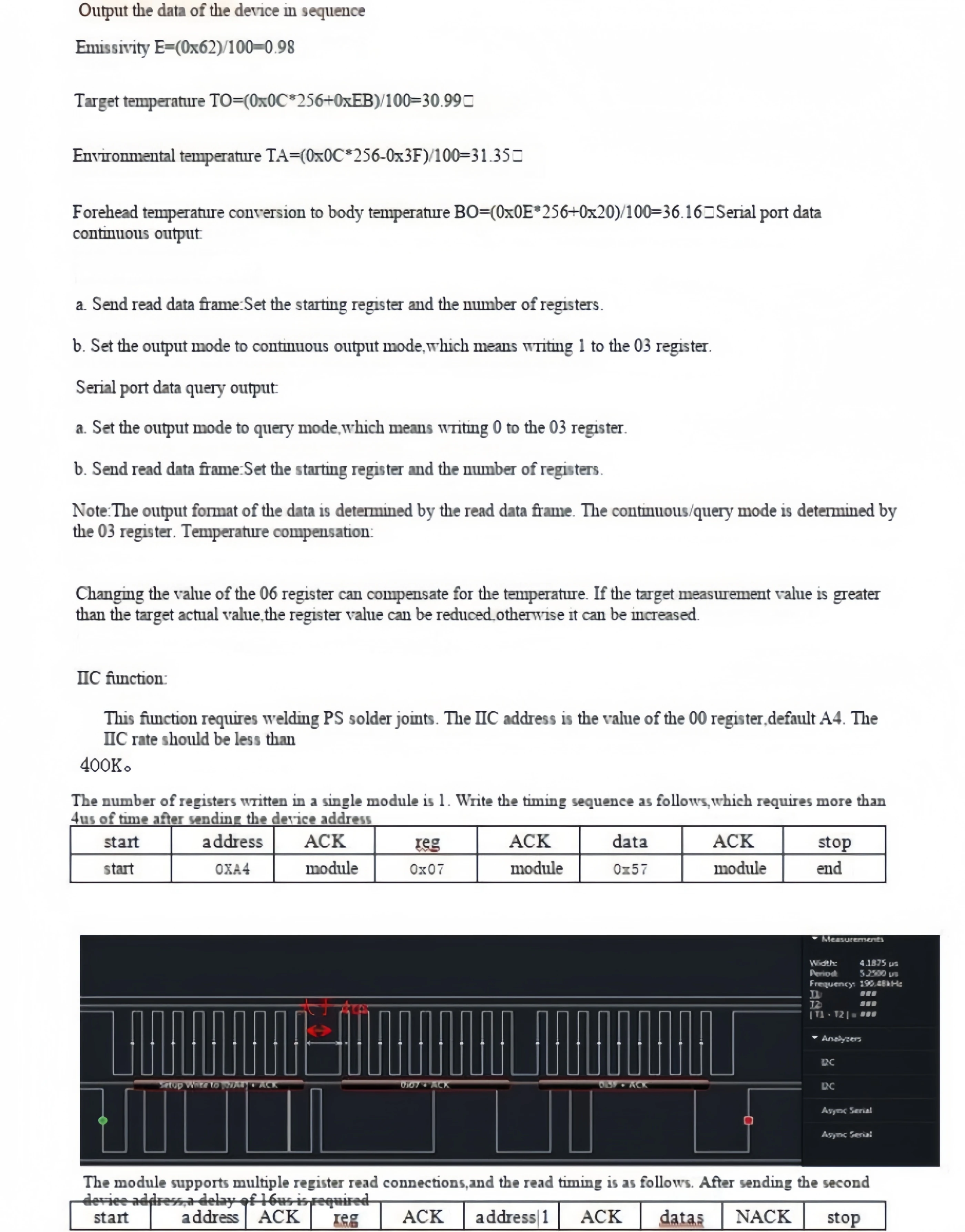 GY-614V3 615V3 Berührungsloses Thermometer Infrarot-Temperatursensor Serieller Anschluss MLX90614 Modul – Detail 5