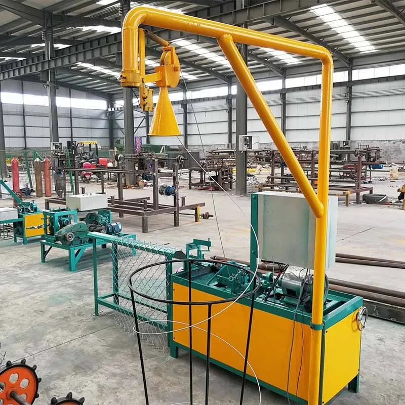 High Efficiency 380V Manual Operated Chain Link Fence Machine Making With Compact Roll