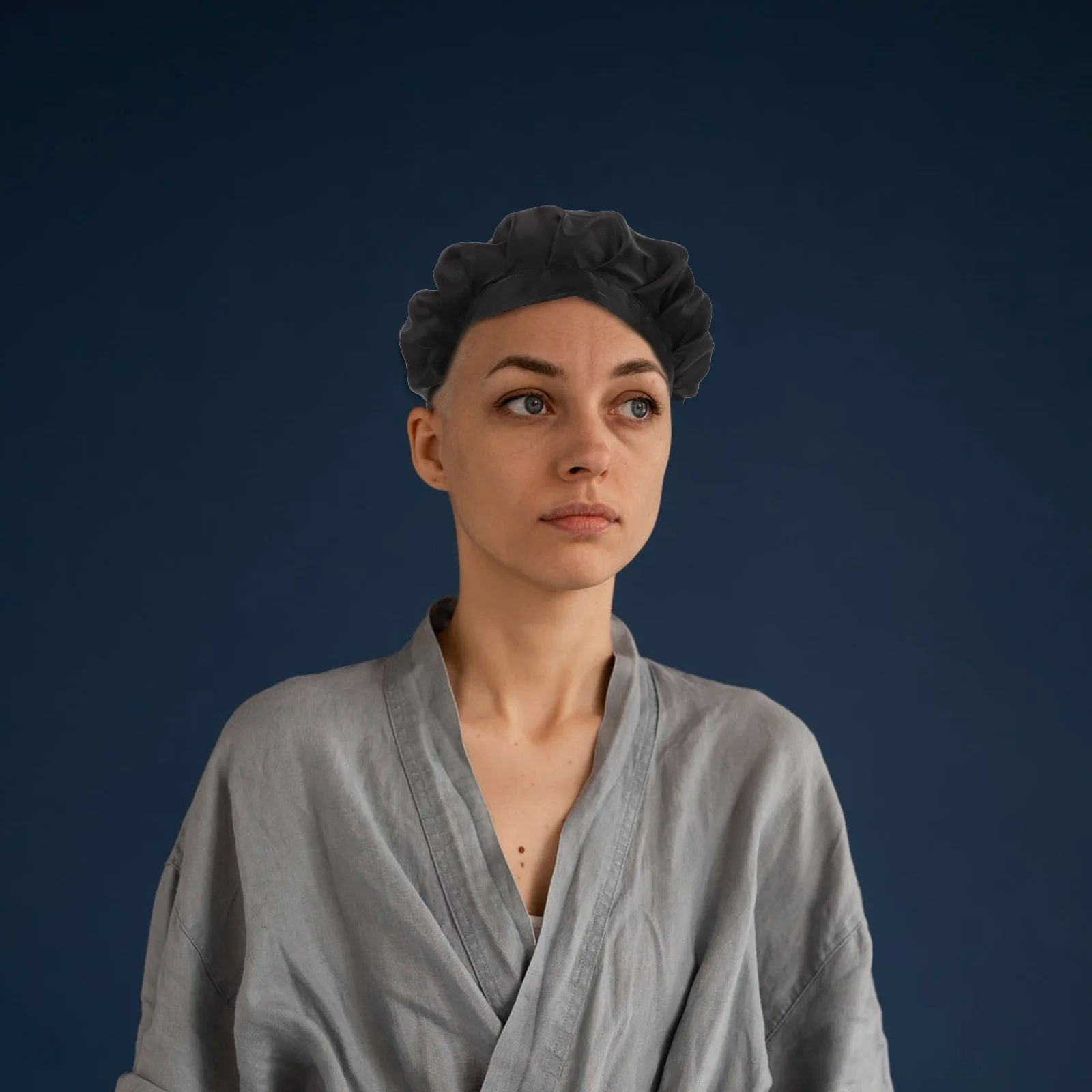 

Elastic Sleeping Hat Head Cover Head Wrap Night Bonnet Chemo Hats