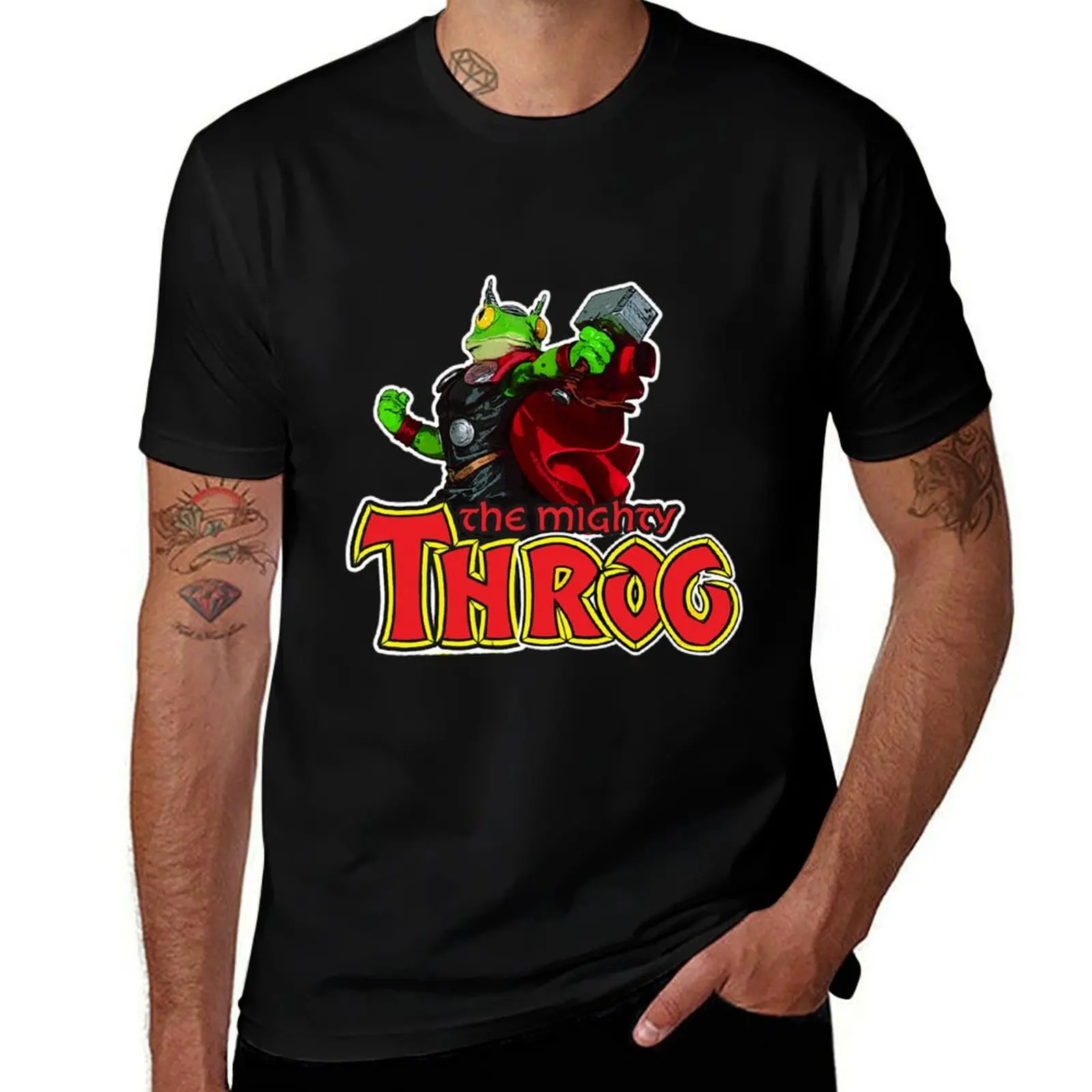 Thor Frog T-Shirt Work Daily Short Sleeve Top