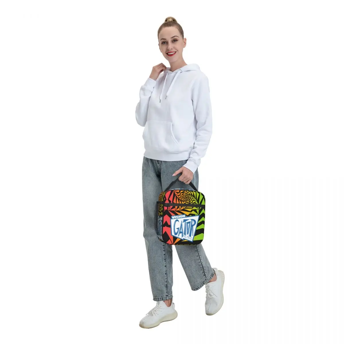 Custom Vision Street Wear Insulated Lunch Bag for Women Resuable Cooler Thermal Bento Box Office Work School