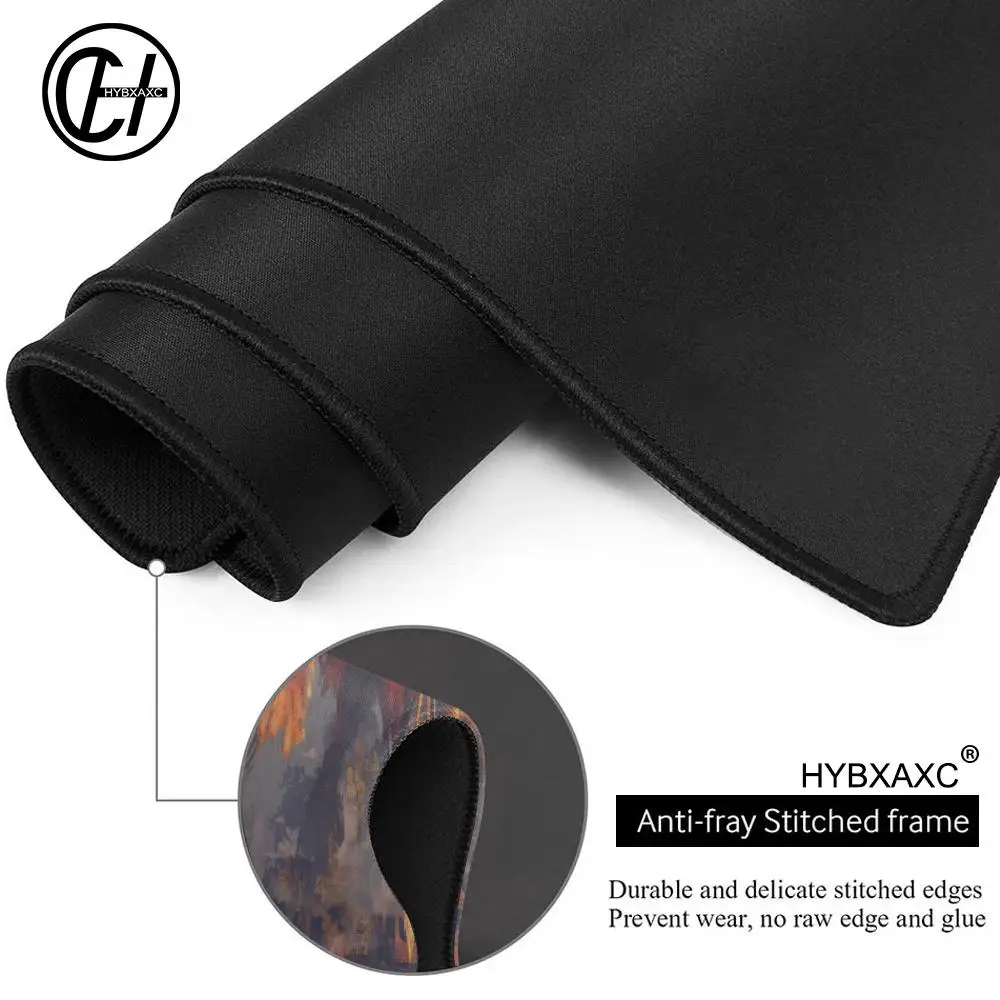 Alas Mouse Gaming XXL Besar Phoenix Fire Bird Dragon Anime Mousepad Komputer Gamer Mauspad Hadiah Kantor Rumah Aksesoris PC