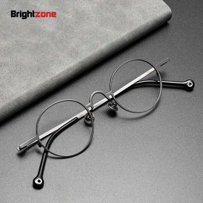 

Винтажные очки с полной оправой из чистого титана, оптические очки в оправе, очки Óculos De Grau Brillen Gafas, мужская одежда для глаз