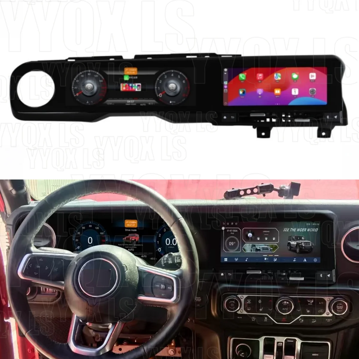 For Jeep Wrangler JL Gladiator J-MAX Android Car Radio Multimedia Video Player Wireless Carplay Autoradio Stereo GPS Navi Head - view 6