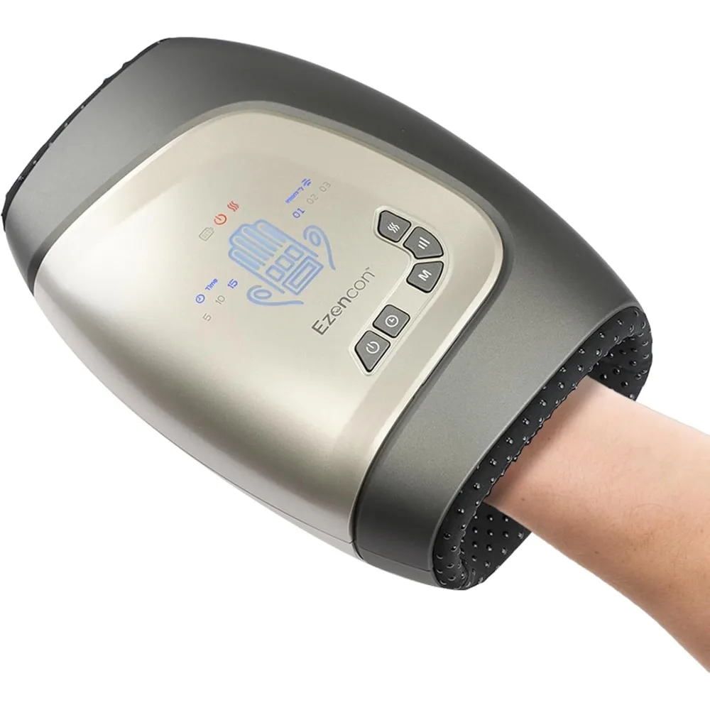 

Wireless Hand Massager with Adjustable Heat and Selective Area Massage for Fingers, Palm, and Wrist