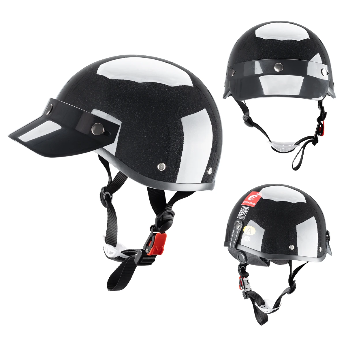 

Motorcycle Helmet, Motorcycle Half Helmet, Unisex Battery Car Helmet, Adjustable Head Circumference