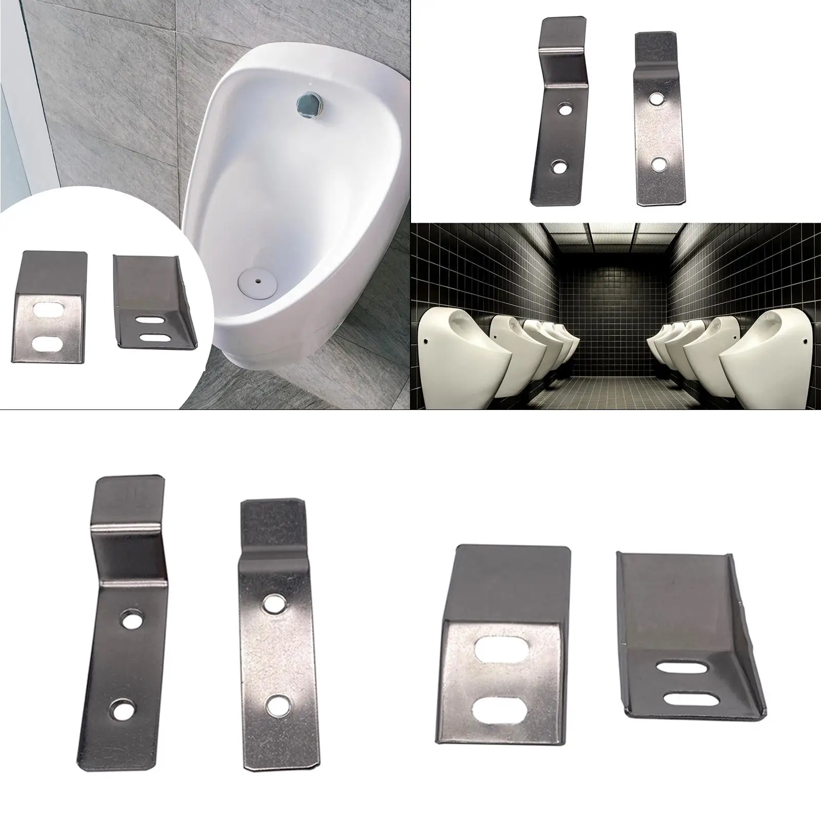 Urinals Hanging Hangers Stainless Steel Stand Fixtures Wall Bracket for Toilet Garage Household Bathroom Lavatory Washout