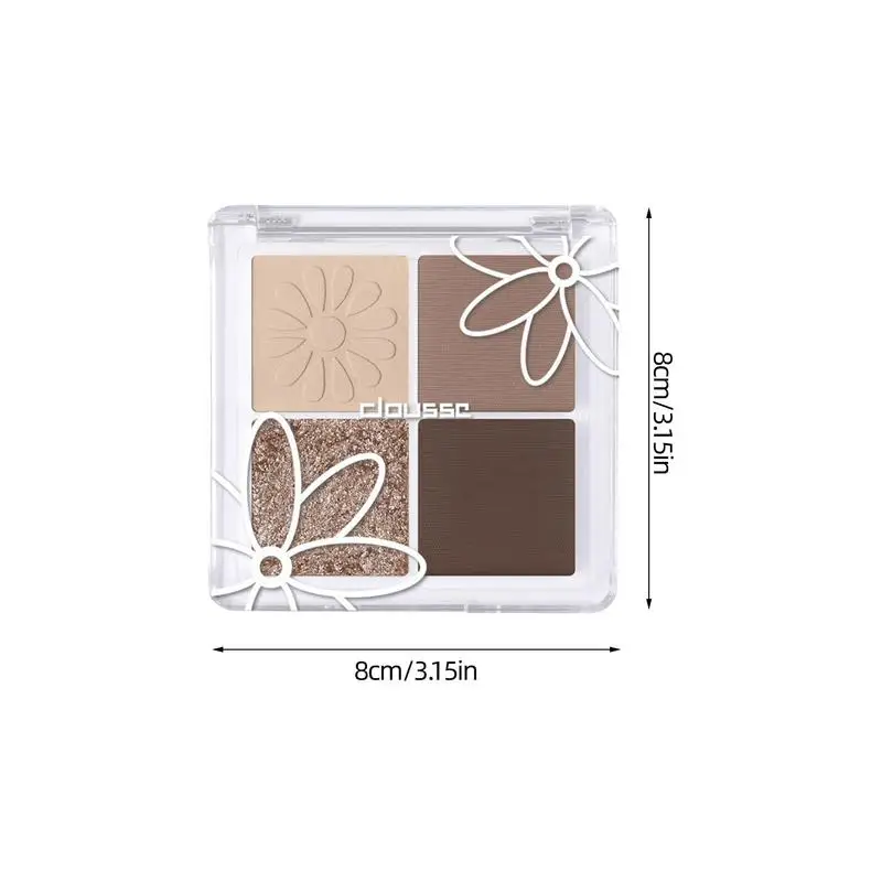 Impermeável Eyeshadow Maquiagem Set, Matte e Shimmer, Pigmentado Blending Pallet, Veludo Natural