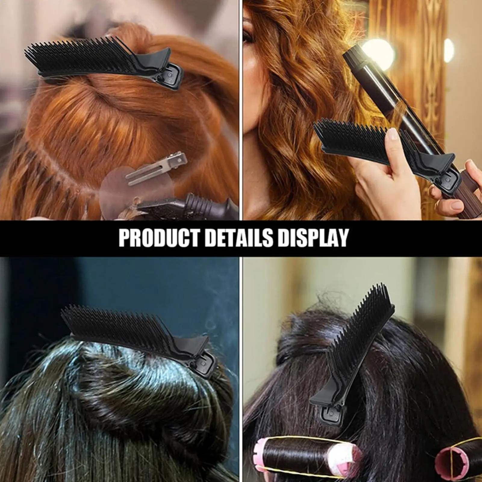 Multifunctional Hairdressing Clips  Essential Tools for Coloring, Perming, Styling, and Managing Bangs Includes Integrated Comb