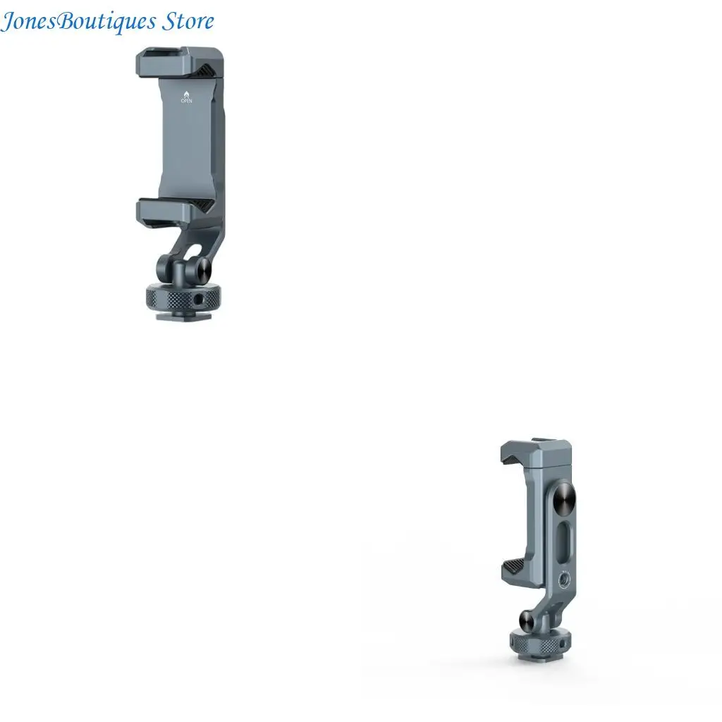 

Поворотный зажим для телефона на несколько устройств с портом «холодный башмак» 1/4 и панорамным соединением W8KE