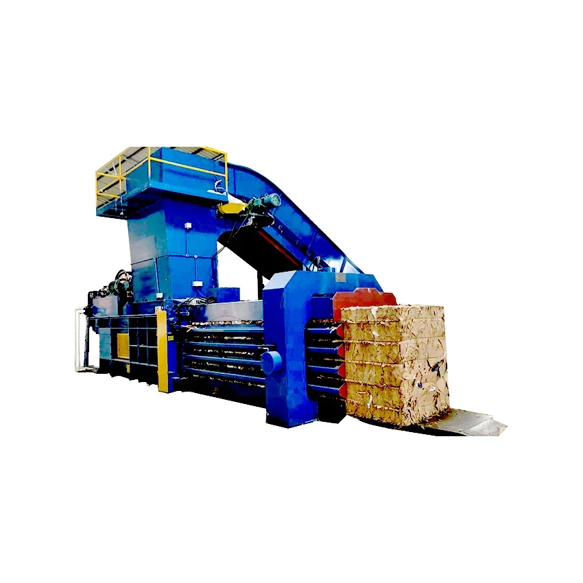 Customized horizontal packaging machine for waste paper packaging