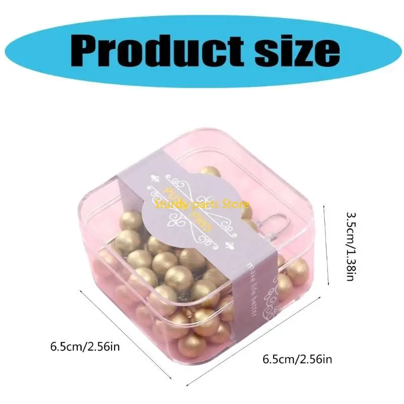 97QC 50 قطعة دبابيس ضغط الخشب والمعادن لوحة الفلين دبابيس مكتب لوحة الإعلانات دبابيس Uprgades لتثبيت الورق والصور بشكل آمن #6