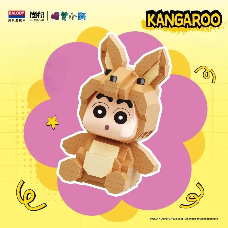 Crayon Shin Chan Bouwstenen Dierenbeeldjes Cartoon Modellen Anime Karakter Ornamenten 3D Decoraties Kinderen Speelgoed Geschenken