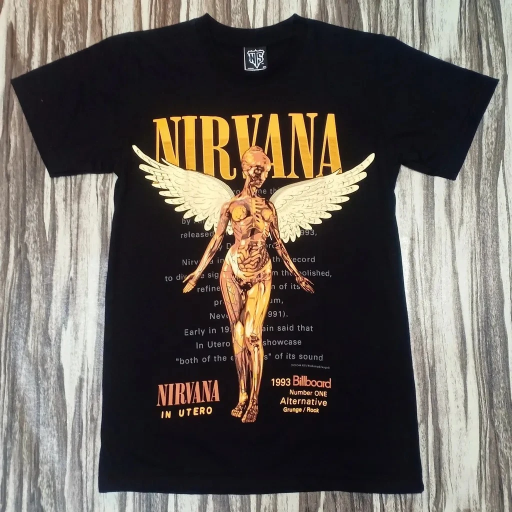 

Rock Band European and American Classic Retro High Street Cotton Short-sleeve T-shirt, Suitable for Various Occasions