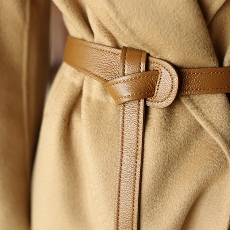 Cinturón de Cuero Vacuno para Mujer, Cinturón Corsé para Vestidos y Gabardinas, Elegante Fajín para Mujer